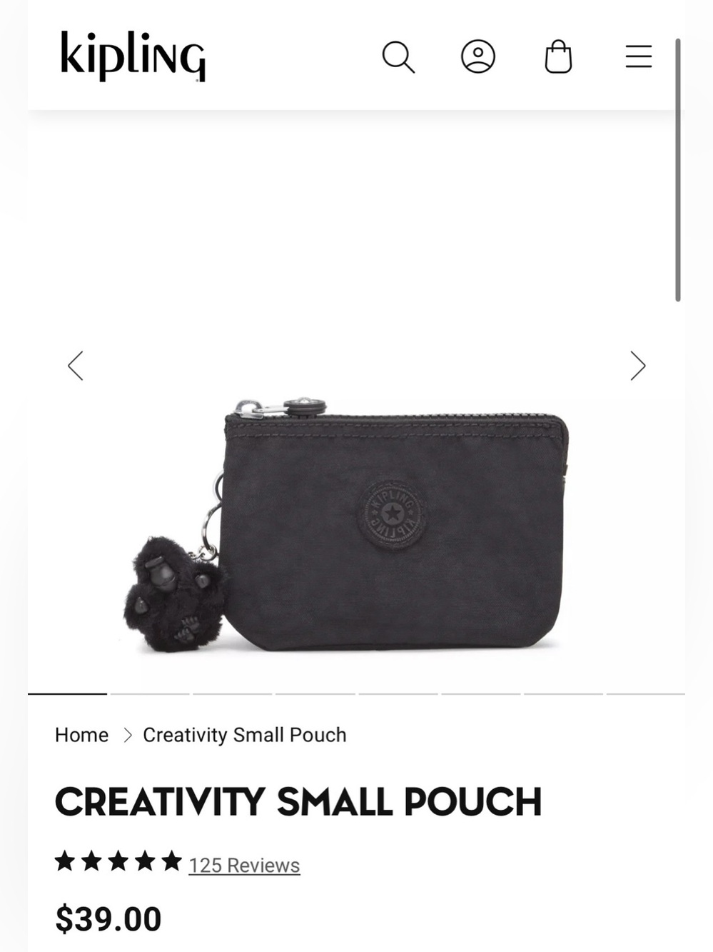 Kipling Creativity Small Pouch